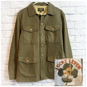 The Cockpit Wool Blend Military Uniform Style Jacket